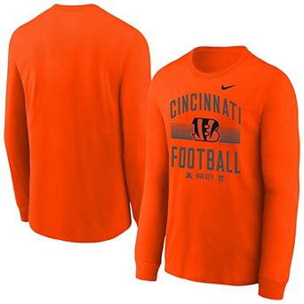 Youth Nike Orange Cincinnati Bengals Essential Long Sleeve T-Shirt