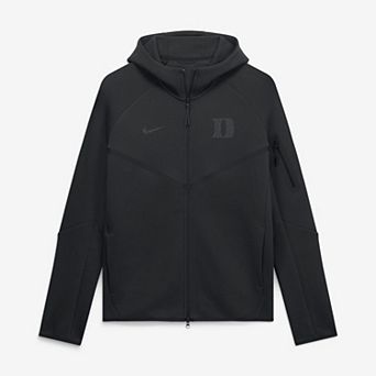 Men's Nike Black Duke Blue Devils Tech Fleece Raglan Full-Zip Windrunner Hoodie