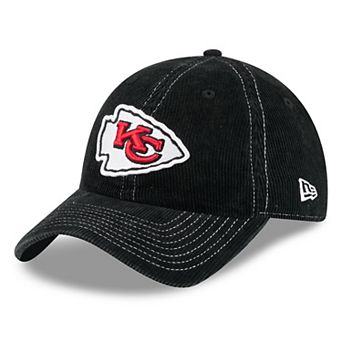 Men's New Era Black Kansas City Chiefs Corduroy Casual Classic Adjustable Hat
