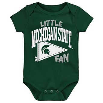 Newborn Outerstuff Green Michigan State Spartans Little Banner Bodysuit