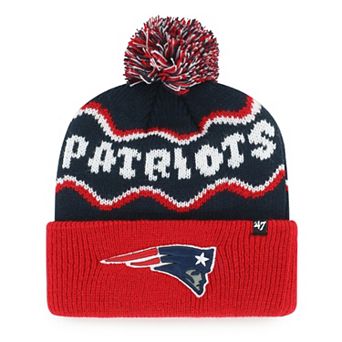 Preschool '47 Navy New England Patriots Squiggle Script Cuffed Knit Hat