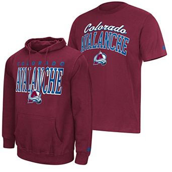 Men's Starter Burgundy Colorado Avalanche Logo Hoodie & T-Shirt Combo Pack