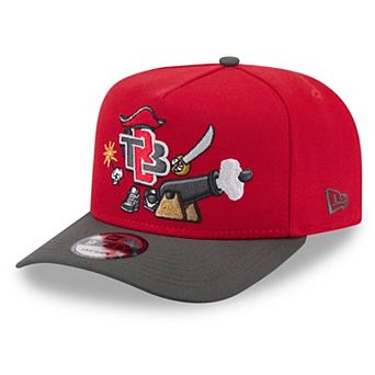 Men's New Era Red Tampa Bay Buccaneers Cartoon A-Frame 9FIFTY Snapback
