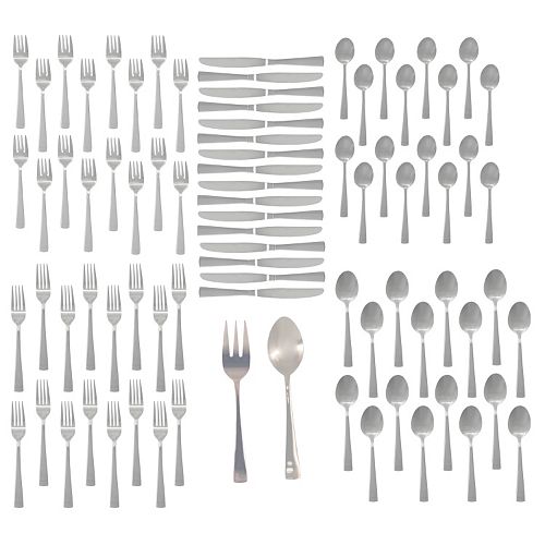 Oneida Zinc 82-pc. Flatware Set