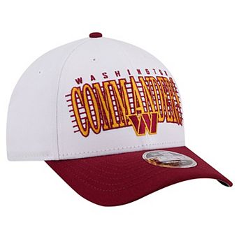 Men's New Era White/Burgundy Washington Commanders Loyal 9FORTY M-Crown Adjustable Hat