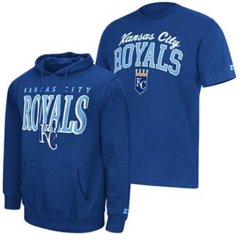 Men's Starter Royal Kansas City Royals Logo Hoodie & T-Shirt Combo Pack