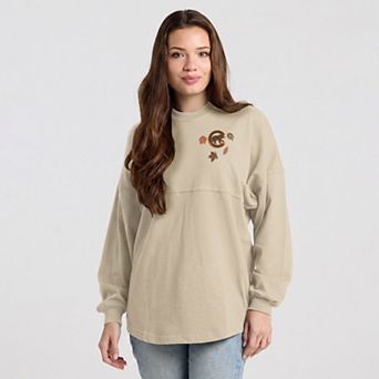 Women's Spirit Jersey Cream Chicago Cubs Fall Leaves Long Sleeve T-Shirt