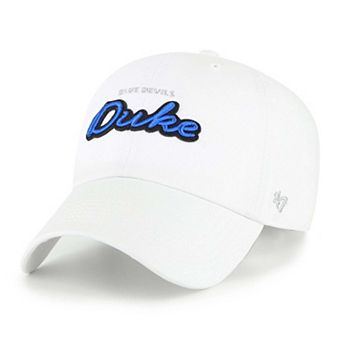 Women's '47 White Duke Blue Devils Trendy Script Clean Up Adjustable Hat