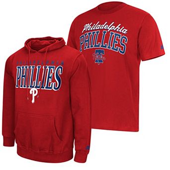 Men's Starter Red Philadelphia Phillies Logo Hoodie & T-Shirt Combo Pack