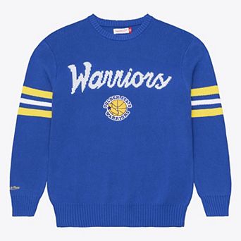 Men's Mitchell & Ness Royal Golden State Warriors Head Coach Sweater