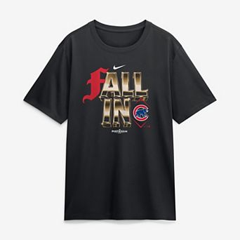 Men's Nike Black Chicago Cubs 2026 MLB Postseason Fall In Legend T-Shirt