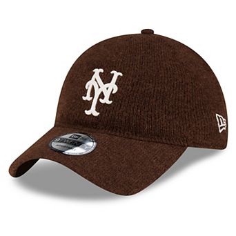 Men's New Era Brown New York Mets Open Market Wool 9TWENTY Adjustable Hat