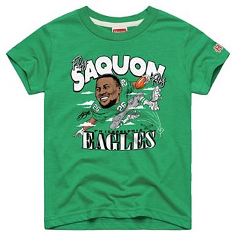 Youth Homage Saquon Barkley Kelly Green Philadelphia Eagles Caricature T-Shirt