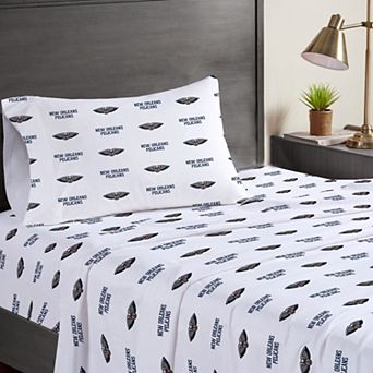 Pegasus New Orleans Pelicans Three-Piece Twin Sheet Set