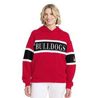 Women's WEAR by Erin Andrews Red Georgia Bulldogs Colorblock Hoodie