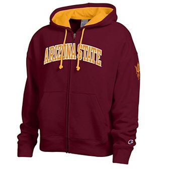 Women's Champion Maroon Arizona State Sun Devils Arch Full-Zip Fleece Hoodie