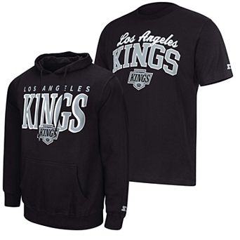 Men's Starter Black Los Angeles Kings Logo Hoodie & T-Shirt Combo Pack