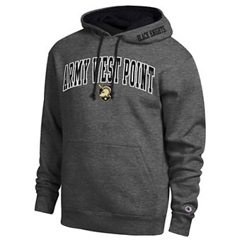 Men's Champion Charcoal Army Black Knights Arch Tackle Twill Hoodie