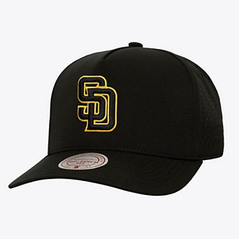 Men's Mitchell & Ness Black San Diego Padres Perfect Pop Pro Snapback Hat