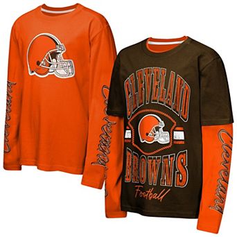 Preschool Outerstuff Brown/Orange Cleveland Browns Motion Combo Set