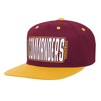 Youth Outerstuff Burgundy/Gold Washington Commanders Snapback Hat