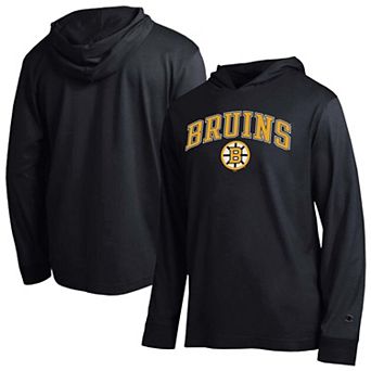 Men's Champion Black Boston Bruins All-Star Lightweight Hooded Long Sleeve T-Shirt