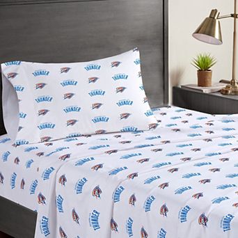 Pegasus Oklahoma City Thunder Three-Piece Twin Sheet Set