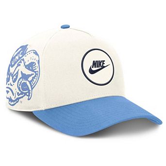 Unisex Nike White/Carolina Blue North Carolina Tar Heels Rise Side Logo A-Frame Adjustable Hat
