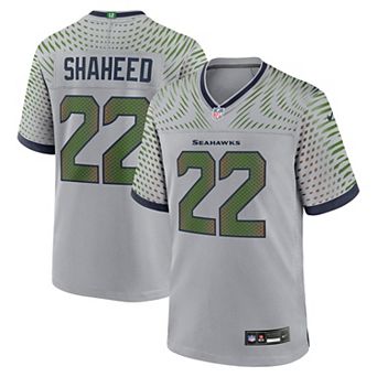 Men's Nike Rashid Shaheed Gray Seattle Seahawks Rivalries Collection Game Jersey