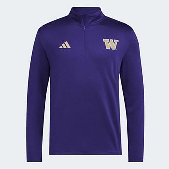 Men's adidas Purple Washington Huskies 2026 Sideline Ultimate 365 Woven Quarter-Zip Pullover