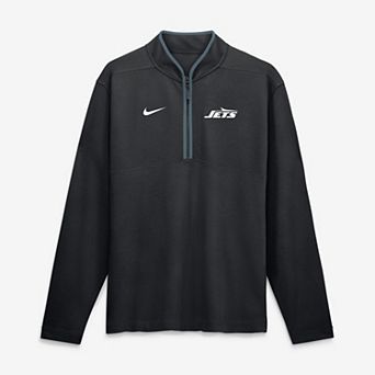 Men's Nike Black New York Jets Dri-FIT Victory Half-Zip Pullover