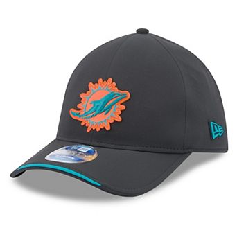 Men's New Era Charcoal Miami Dolphins 2026 Sideline Cold Weather 9FORTY M-Crown Adjustable Hat
