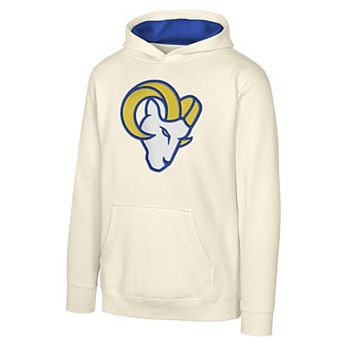 Youth Outerstuff Natural Los Angeles Rams Prime Pullover Hoodie
