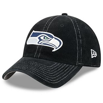 Men's New Era Black Seattle Seahawks Corduroy Casual Classic Adjustable Hat