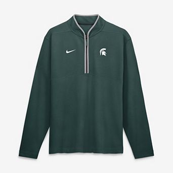 Men's Nike Green Michigan State Spartans Dri-FIT Victory Half-Zip Pullover
