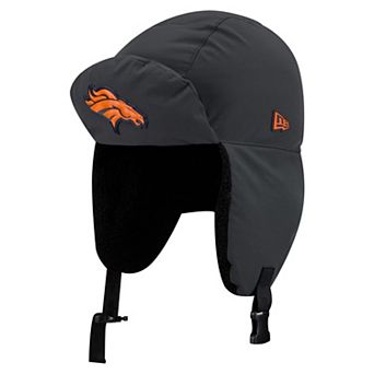 Men's New Era Charcoal Denver Broncos 2026 Sideline Cold Weather Trapper Hat