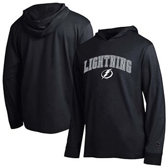Men's Champion Black Tampa Bay Lightning All-Star Lightweight Hooded Long Sleeve T-Shirt