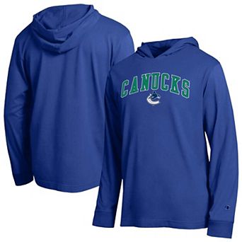 Men's Champion Blue Vancouver Canucks All-Star Lightweight Hooded Long Sleeve T-Shirt