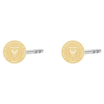 Women's LUV AJ Gold Inter Miami CF Logo Studs