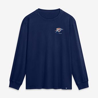 Men's Fanatics Navy Oklahoma City Thunder Coaching Time Long Sleeve T-Shirt