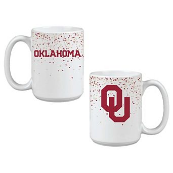 Indigo Falls Oklahoma Sooners Confetti Mug - Set of 2