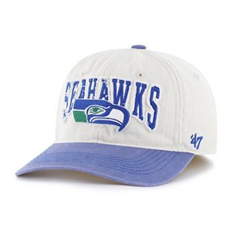 Men's '47 Natural Seattle Seahawks Throwback Groton Franchise Fitted Hat