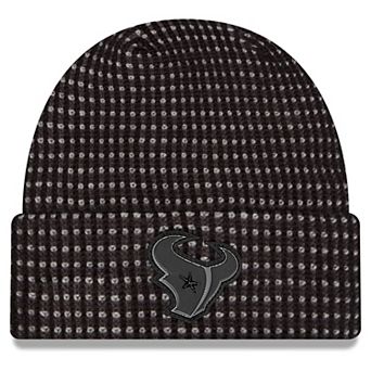 Men's New Era Black Houston Texans 2026 Sideline Cold Weather Cuffed Knit Hat