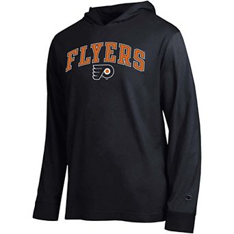 Men's Champion Black Philadelphia Flyers All-Star Lightweight Hooded Long Sleeve T-Shirt
