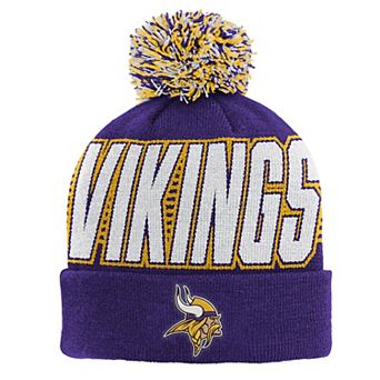 Youth Outerstuff Purple Minnesota Vikings Cuffed Knit Hat with Pom
