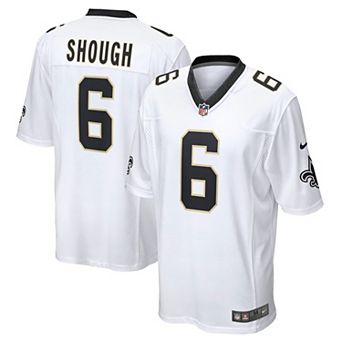 Men's Nike Tyler Shough White New Orleans Saints Game Player Jersey