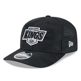 Men's New Era Black Los Angeles Kings Camo 9SEVENTY Perforated Adjustable Hat