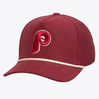 Men's Mitchell & Ness Red Philadelphia Phillies Heritage Hues French Terry Snapback Hat