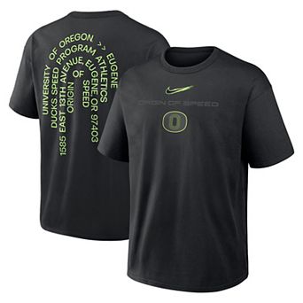 Men's Nike Black Oregon Ducks Origin of Speed Max90 T-Shirt