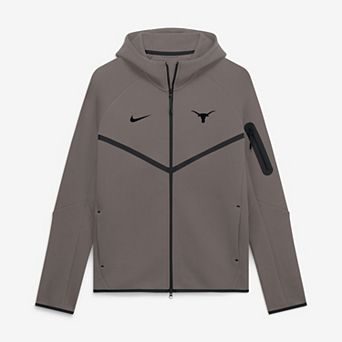 Men's Nike Stone Texas Longhorns Tech Fleece Raglan Full-Zip Windrunner Hoodie